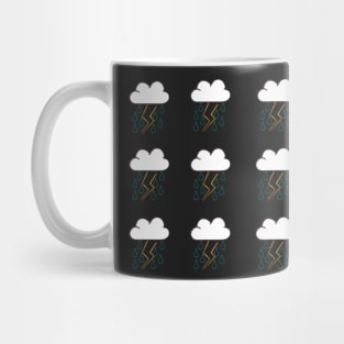 In Color Rainy and Stormy Cloud Pack Mug